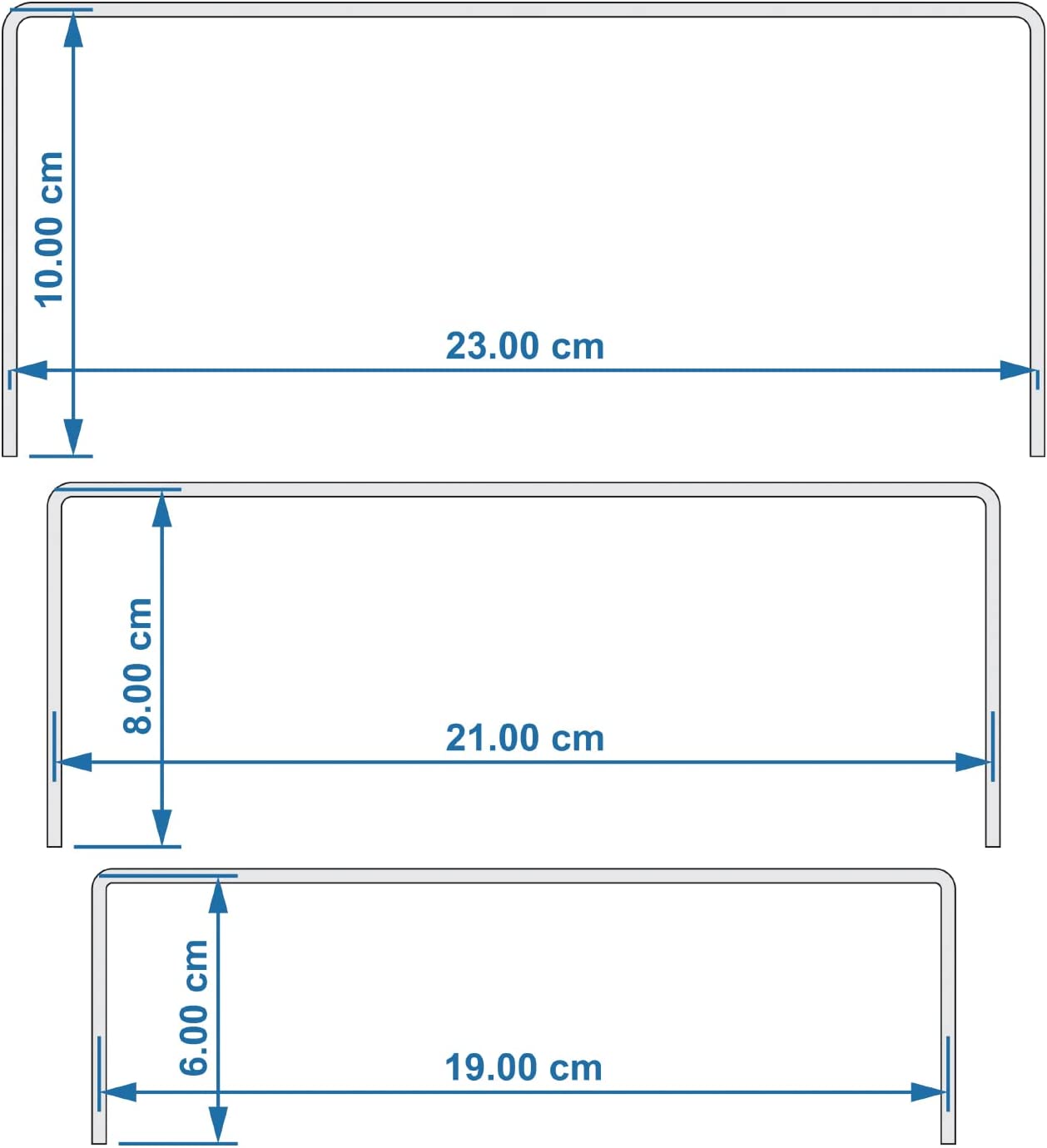 6 pcs Clear Acrylic Stand Showcase Display shoe Riser Display Organizer Cosmetics Display Riser and Retail shoe stand Display Risers Dessert and Cupcake Stand Risers for party events (White Acrylic)